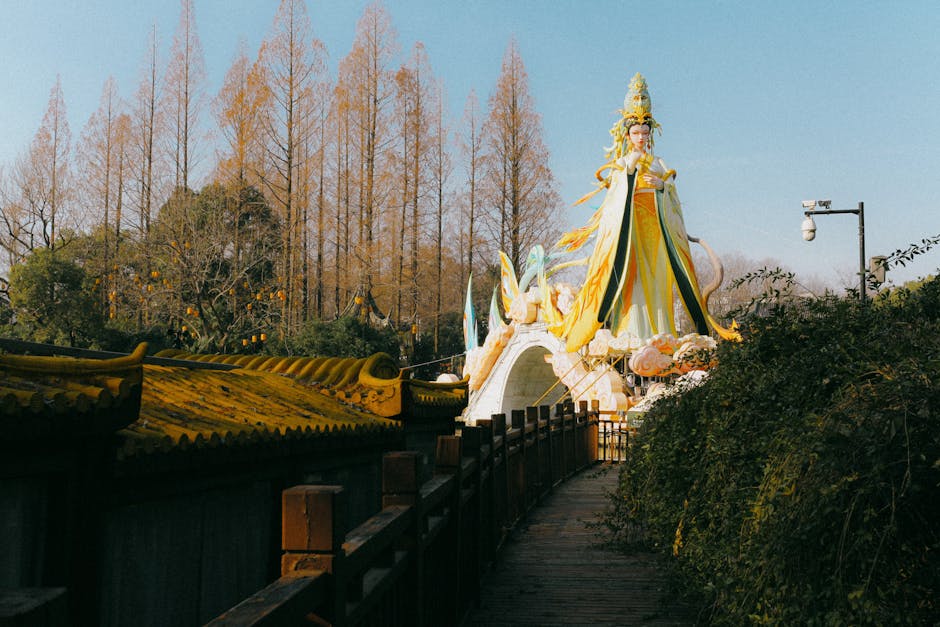 Patung Dewi Guanyin Berdiri